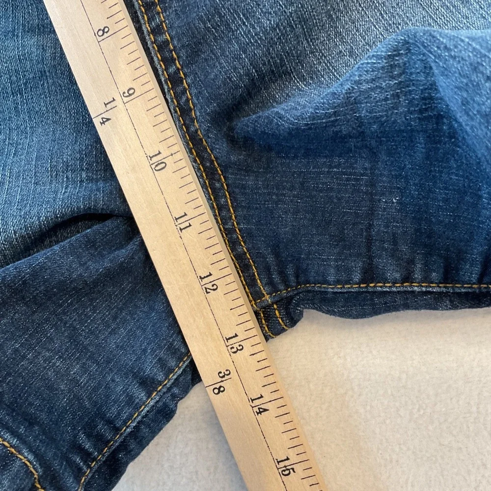 Torrid Denim Womens Plus Size 22 Dark Wash Blue Stretch Mid Rise Jean Shorts
